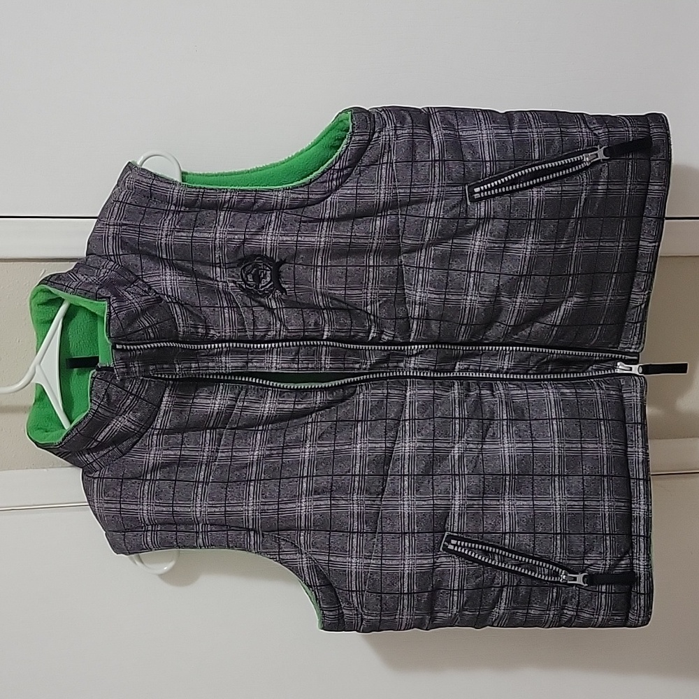 Cinch puffer vest, size L